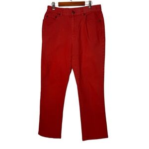 Lauren by Ralph Lauren vintage  Red Pants Womens 6 Denim Straight Leg Jeans